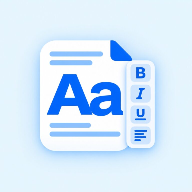 Modern Text Formatting Icon