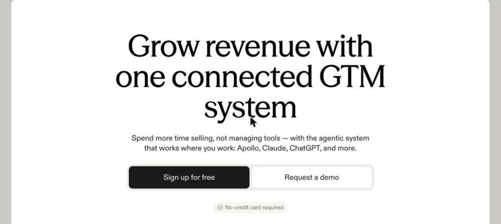 Apollo.io homepage screenshot