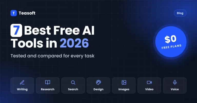 7 best free AI tools in 2026 for writing, research, search, design, images, video and voice