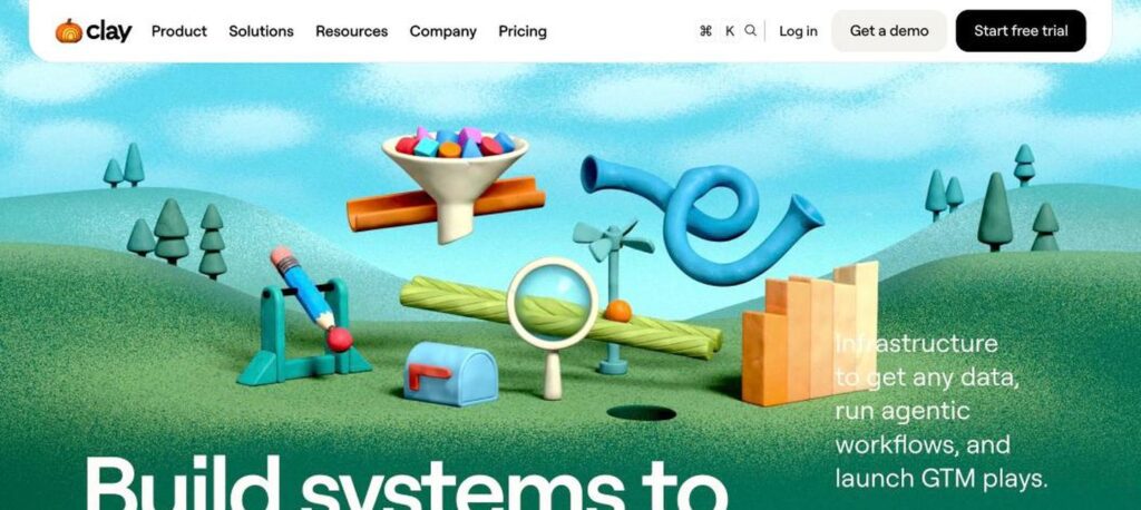 Clay homepage screenshot