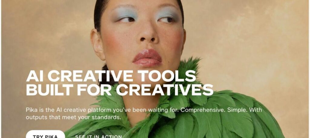 Pika homepage screenshot