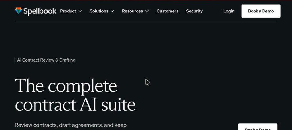 Spellbook homepage screenshot